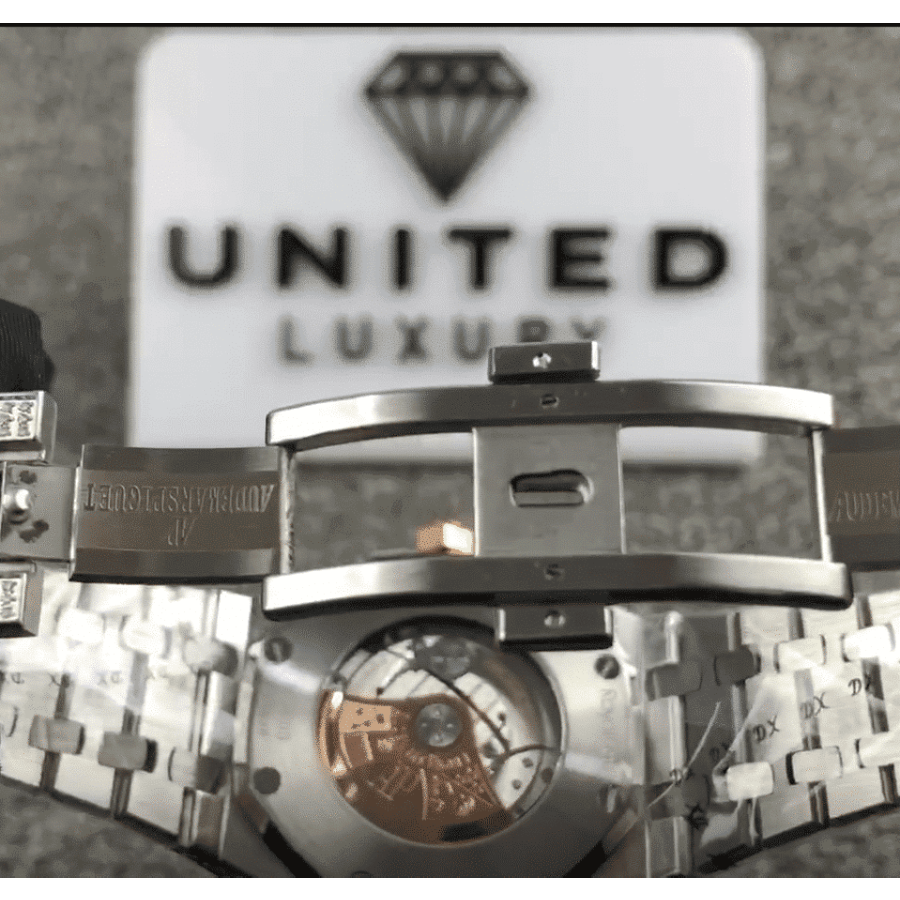 Audemars Piguet Royal Oak “Iced Out Yellow Gold” 15400SR.OO.1220SR.01 Premium Duplicate - Image 4