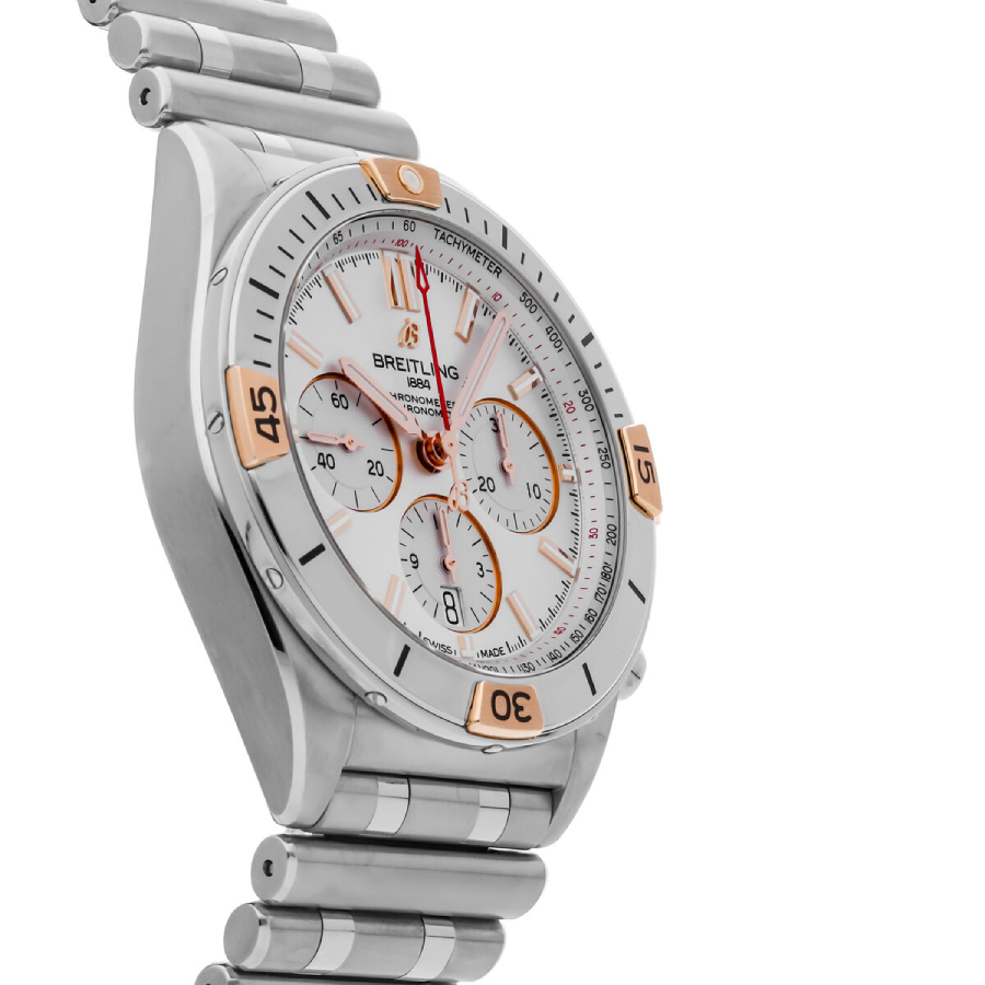 Breitling Chronomat B01 AB0134101G1A1 “White Dial Steel” Authentic Replica Edition - Image 4
