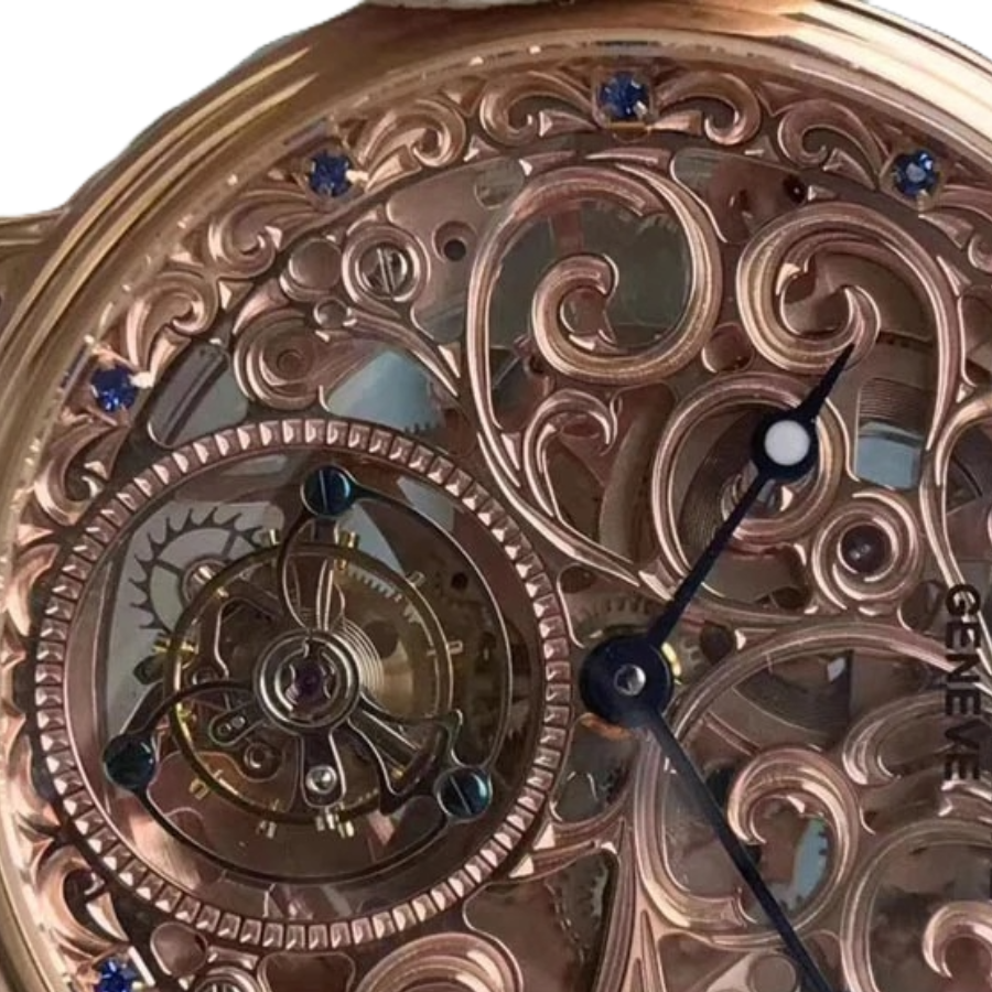 Patek Philippe Grand Complications Tourbillon Sapphire Rose Gold Ultra Fine Replica - Image 4