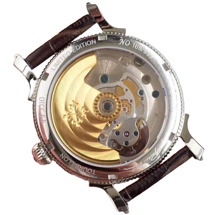 Patek Philippe Tourbillon Moonphase Black Dial Elite Clone Edition - Image 4