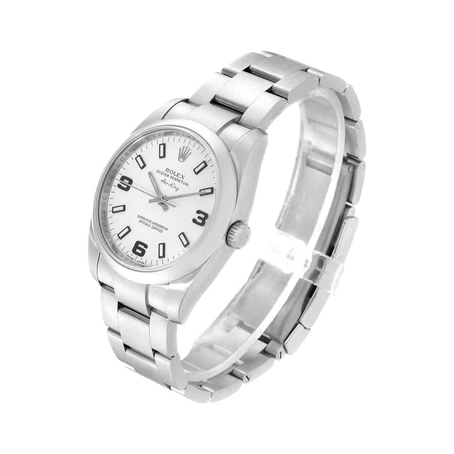 Rolex Air-King Stainless Steel White Dial 114200 Elite Clone Edition - Image 2