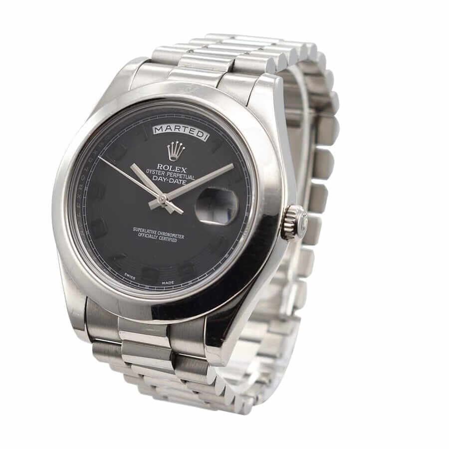 Rolex Day-Date 218206 “Black Dial” Supreme Replica Edition - Image 2