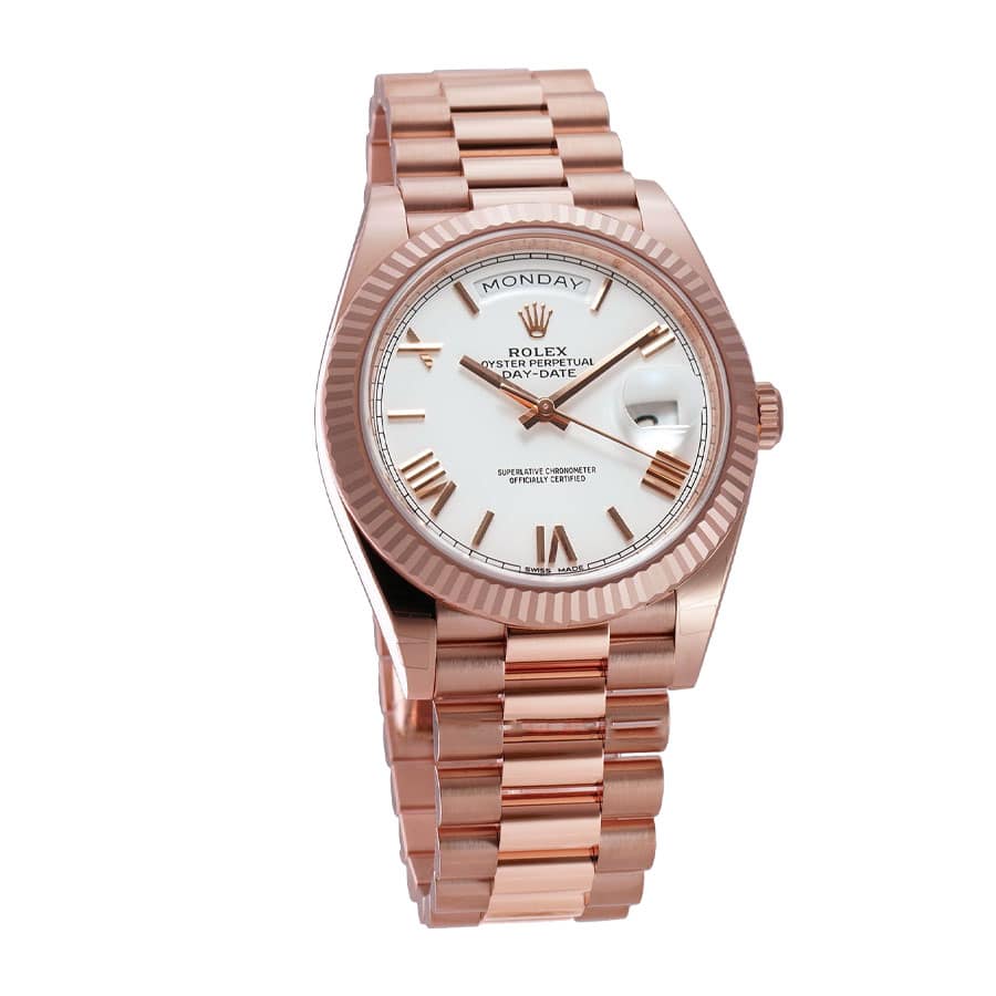 Rolex Day-Date 228235 “White Dial” Signature Replica 1:1 - Image 2