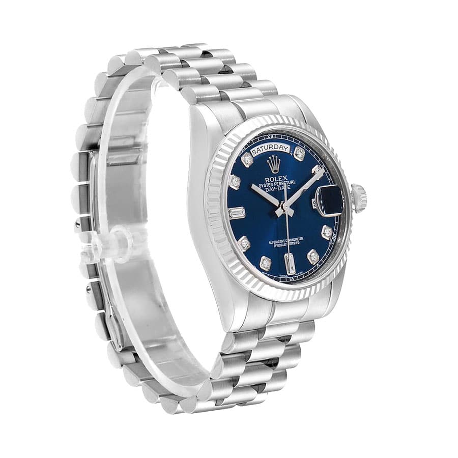 Rolex Day-Date 128239 “Blue Diamond Dial” High Fidelity Replica - Image 2